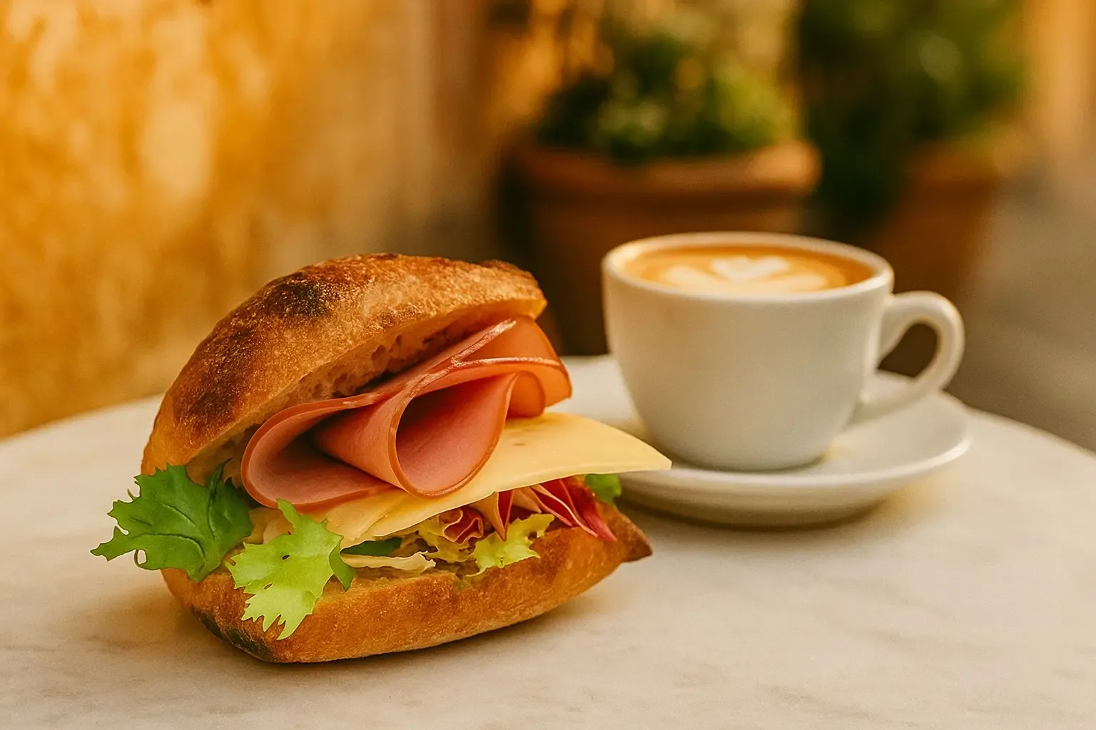 Färsk focaccia på Porta Via - mobil